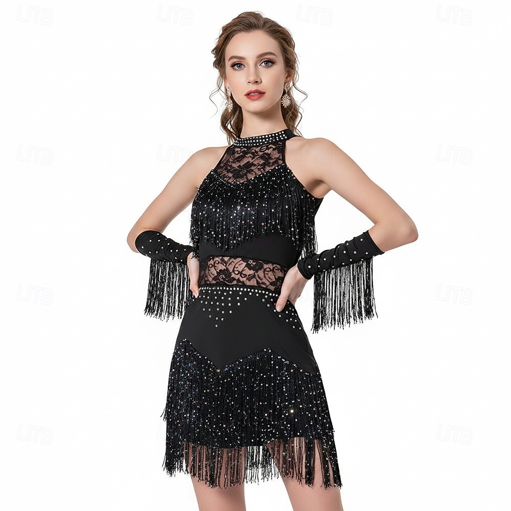 black lace dance dress Moon Dance Lace Mini Dress