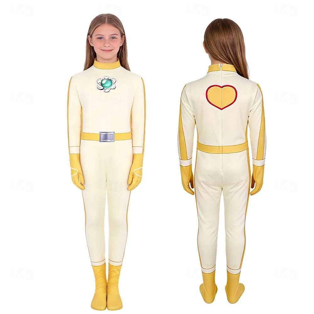 Videojuego del fontanero Princesas Princesa Galáctica Princesa Estrellada Princesa Estelar Disfraz de lujo Body Chica Niños Víspera de Todos los Santos Carnaval Semana del Libro Fiesta Comic Con 2026 - $33.99 –P7