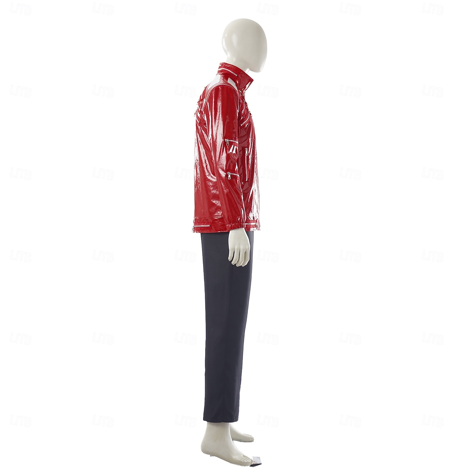 Popstar der 80er Sänger Kostüm mit roter Jacke Ausgefallene Kostüme Musik- und Bühnenikonen Retro Vintage 1980er for Herren Erwachsene Halloween Karneval Buchwoche Party Leistung Symphonie der 2026 - $88.99 –P8