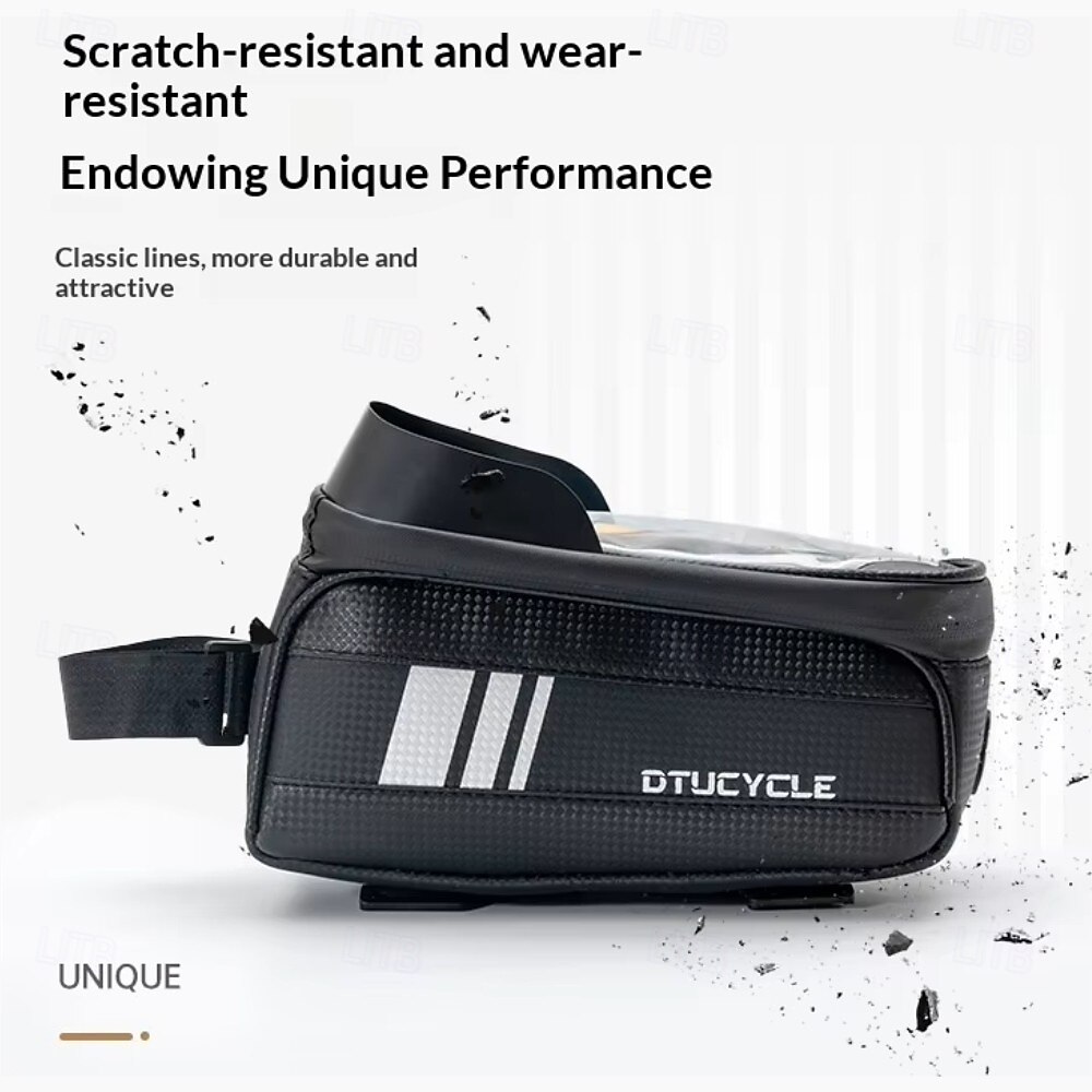 Bolsa para bicicleta com compartimento para celular de 7 polegadas, impermeável, para quadro frontal, compatível com telas sensíveis ao toque, ideal para mountain bike e bicicletas de estrada. Feita de 2026 por $28.99 –P5