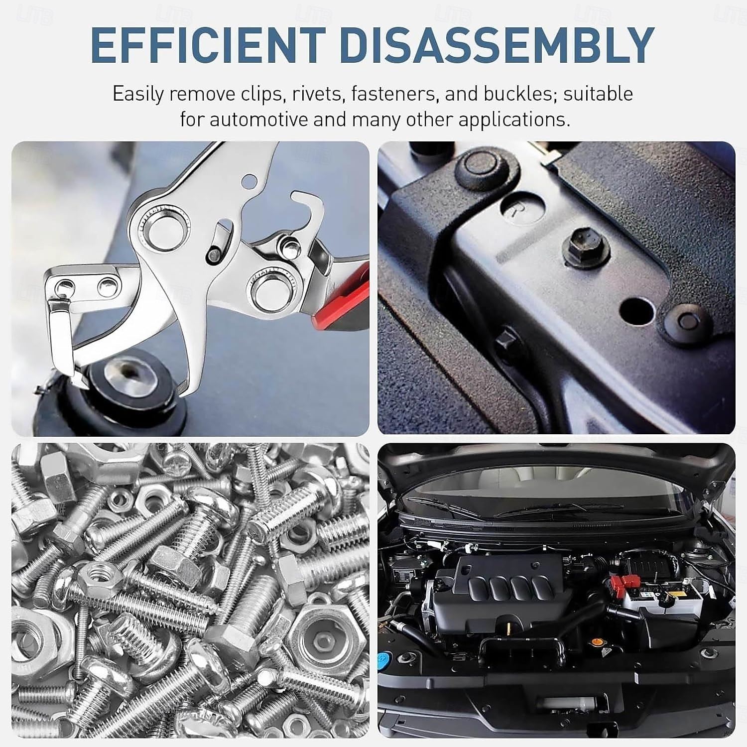 Clește pentru cleme auto, clește pentru îndepărtarea elementelor de fixare din plastic cu mâner ergonomic, instrument multifuncțional pentru îndepărtarea panourilor și ornamentelor interioare auto 2026 - $19.99 –P7