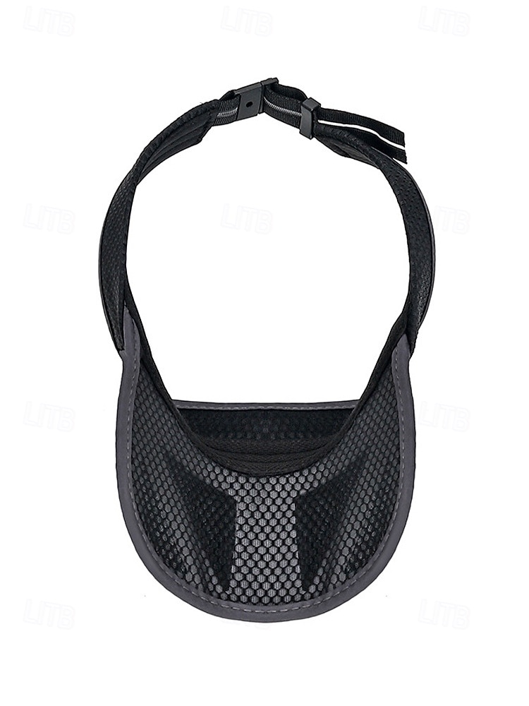 Men's Breathable Mesh Visor Cap Adjustable Sun Hat Lightweight Polyester Sports Golf Visor for Outdoor Fishing Running Tennis Beach Travel Summer UV Protection 2026 - $11.99 –P9