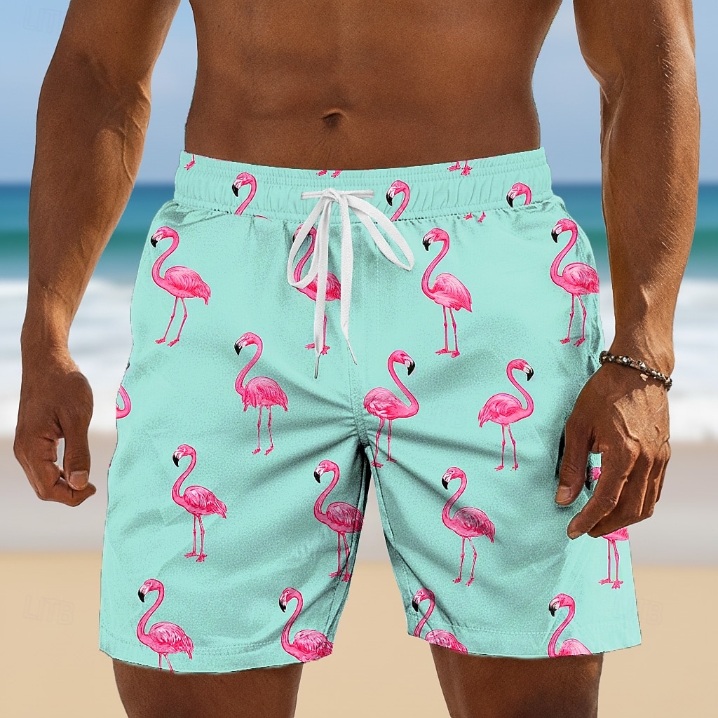Per uomo Animale Fenicottero Costumi da bagno Costumi da bagno Pantaloncini da bagno Pantaloncini da Surf Misura del girovita medio Hawaiano Quotidiano Vacanza al Mare Tasche Laterali fodera in rete del 2026 a $20.99 –P1