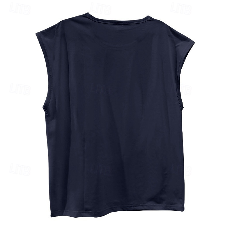 Men's Solid Colored Workout Tank Top Running Tank Top Gym Tank Top Summer Spring Classic Sleeveless Quick Dry Lightweight Moisture Wicking Breathable Gym Workout Active Training Exercise Black White 2026 - $15.49 –P14