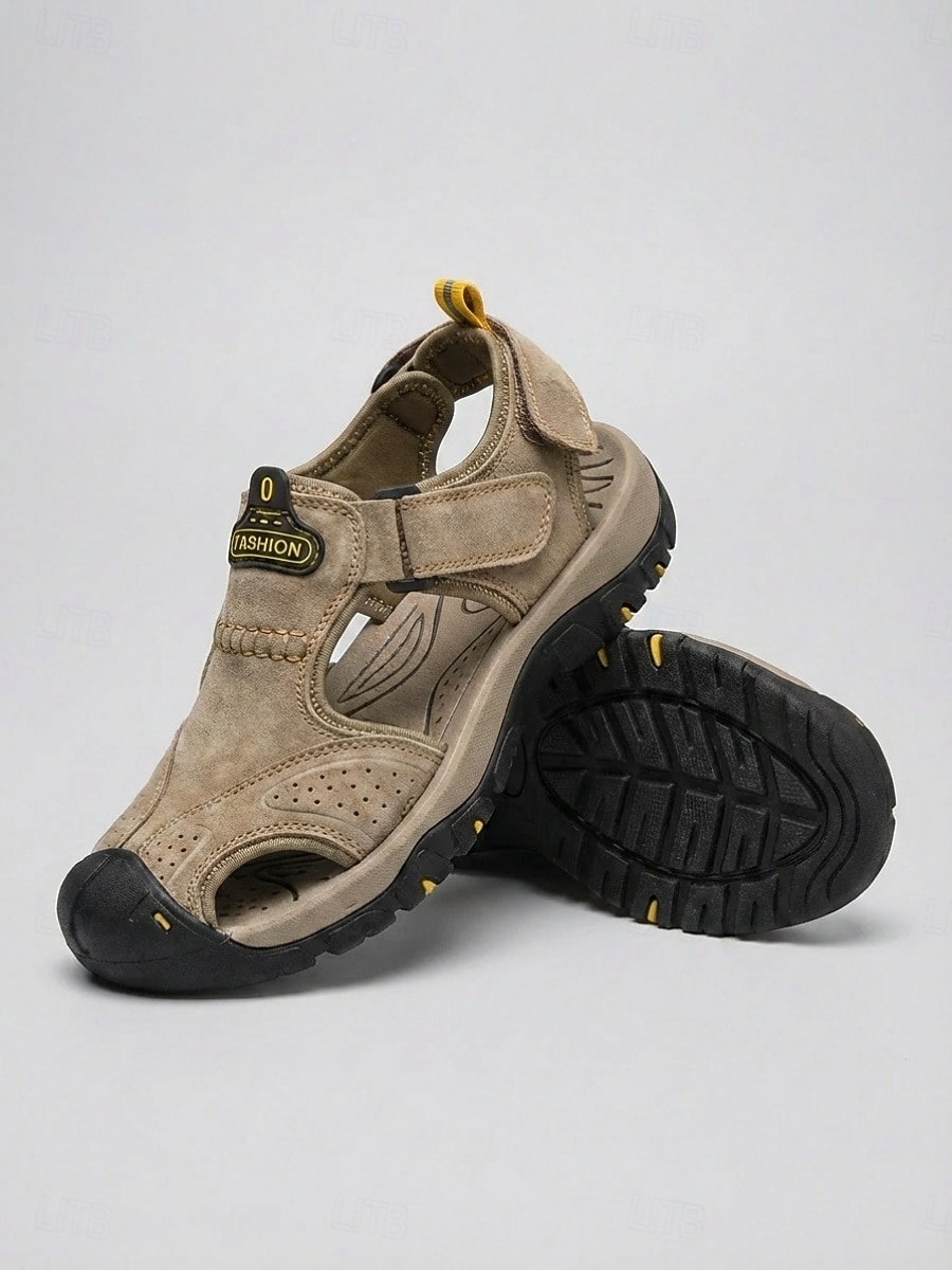 Women's Khaki Closed Toe Hiking Sandals, Adjustable Strap Non-Slip Outdoor Sport Shoes, Breathable Comfortable Trail Sandals for Trekking, Camping & Summer Activities 2026 - $42.99 –P4