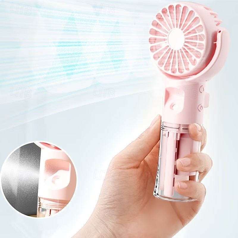 Handheld Spray Fan Desktop Humidifying Fan Outdoor Portable Handheld Fan Small Spray Fan with 4-Speed Adjustment 2026 - $19.99 –P3