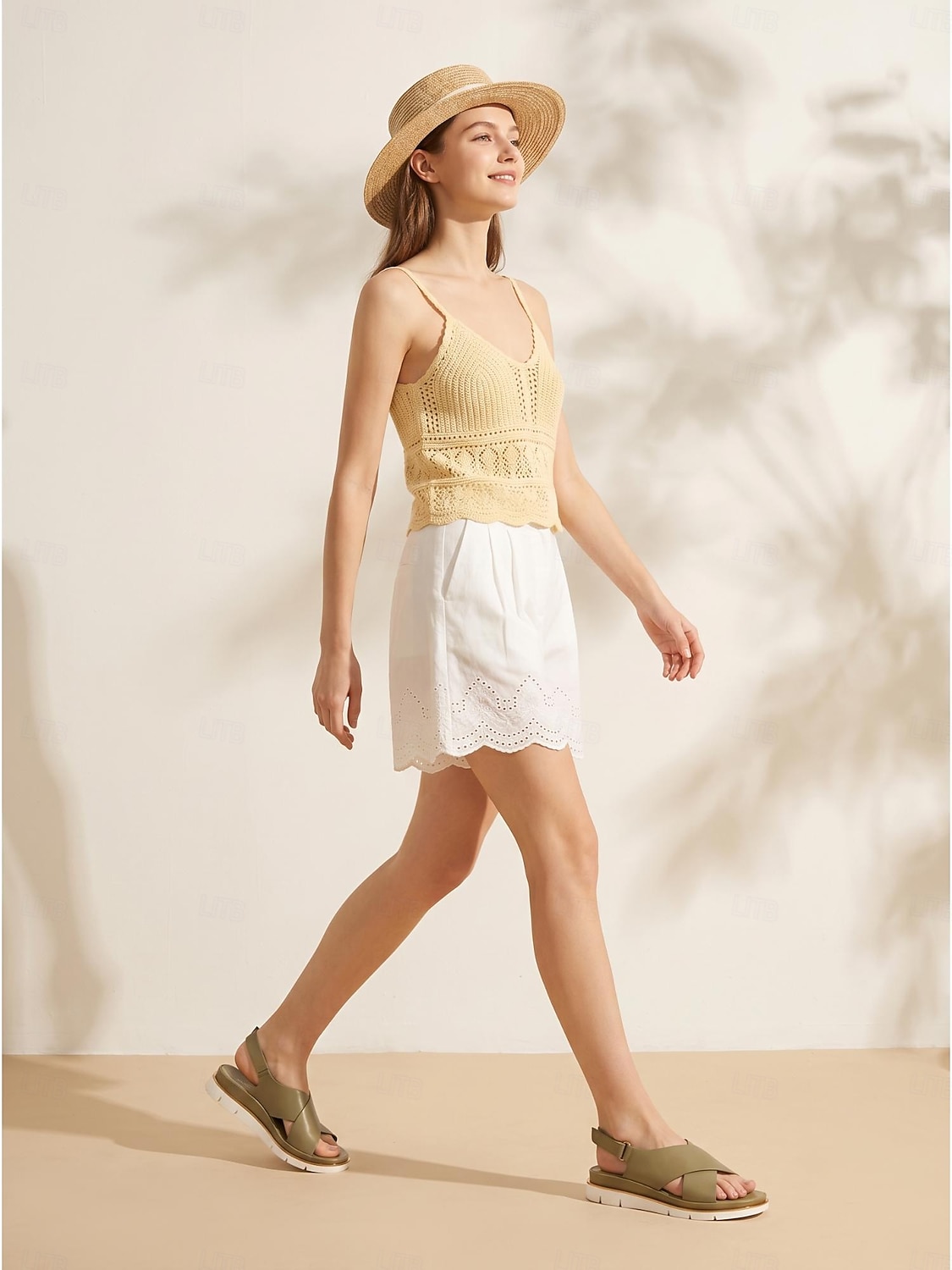 Bequeme, verstellbare Slingback-Sandalen für Damen mit gekreuzten Riemen und Fußgewölbeunterstützung sowie rutschfester Sohle für den Alltag und auf Reisen. 2026 - $34.99 –P3