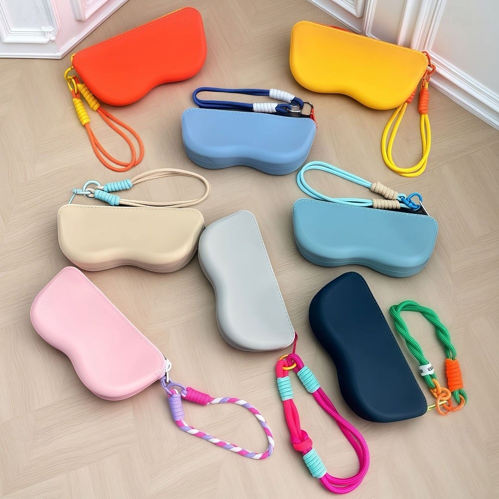 Portable Silicone Eyeglass Case Sunglasses Protective Pouch, Waterproof Glasses Storage Bag, Hard Coin Purse for Women and Girls, Travel Eyewear Holder, Sunglasses Wallet 2026 - $18.99 –P12