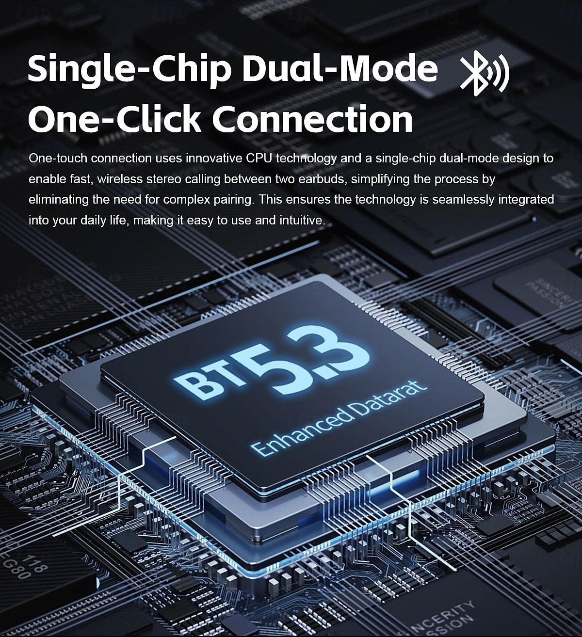 Reloj inteligente 2 en 1 con auriculares, reloj inteligente con auriculares Bluetooth integrados para música. &Llamadas, monitor de actividad física con pantalla táctil HD para hombres y mujeres, 2026 - $107.99 –P8