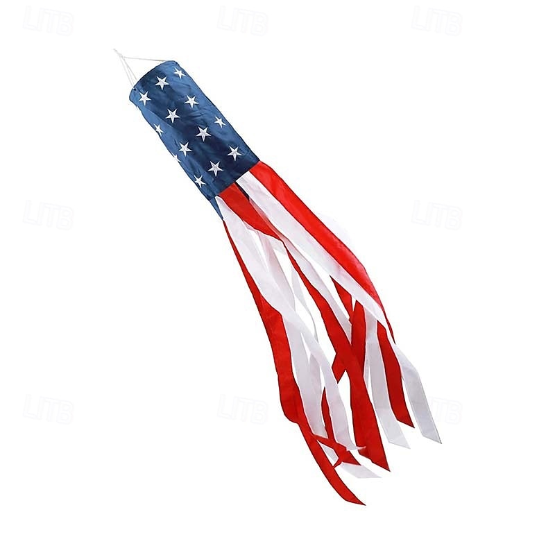 Conjunto de 4 birutas com a bandeira americana, estrelas e listras, para decoração do Dia da Bandeira e do 4 de julho, para uso externo. de 2026 por $28.99 –P1