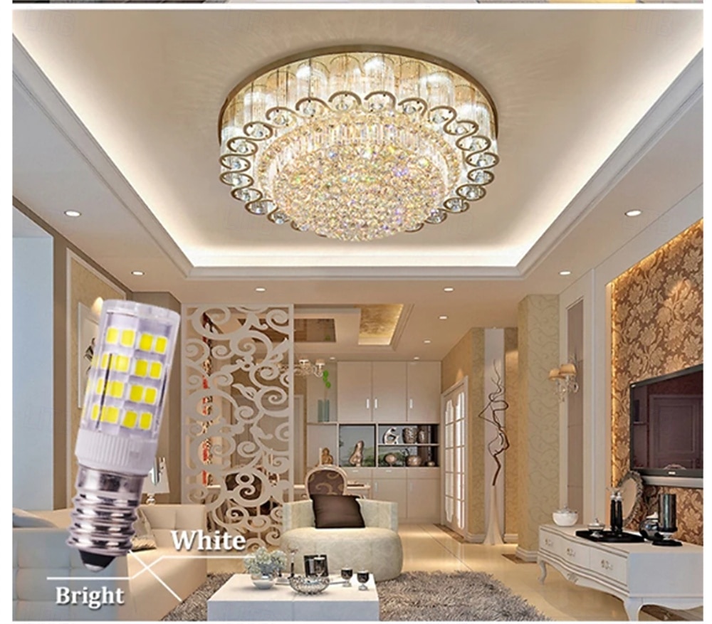 10 τεμάχια μίνι g9 e14 ac 220v 240v κεραμικά led λάμπα καλαμποκιού κάψουλα κρυστάλλινο φως ζεστό λευκό λαμπτήρα αντικατάστασης αλογόνου πολυελαίων 2026 - $34.99 –P1