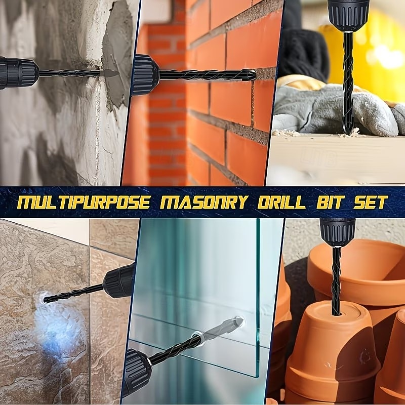 7Pcs Tungsten Carbide Drill Bits, Tungsten Carbide Tip, Hex Shank, Non-Slip Design, Suitable for Glass, Concrete, Brick, Wood, Plastic, Ceramic Tile, Mirror Drilling 2026 - $20.99 –P5