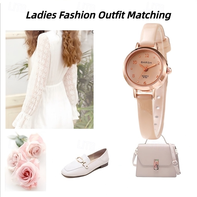 Women's Watch Petite Small Face Rose Gold Quartz Wrist Watch with Thin Leather Strap Minimalist Elegant Ladies Dress Watch Vintage Style Casual Gifts for Women Girls 2026 - $15.99 –P3