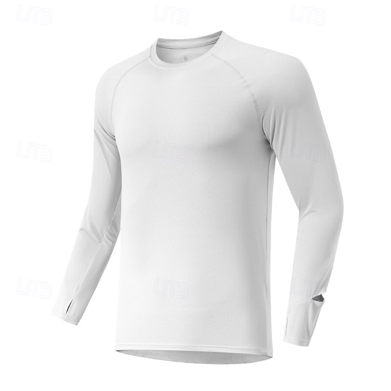 Men's Solid Colored Running T-Shirt Compression Shirt Casual Polo Shirts Running Shirt Summer Spring Fall Fall / Winter Long Sleeve Quick Dry Lightweight Moisture Wicking Gym Workout Active Training 2026 - $22.99 –P12