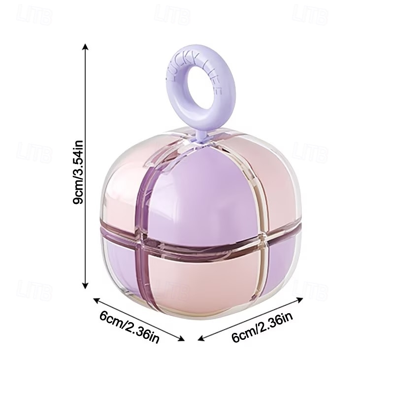 Portapillole magnetico a forma di cubo, organizer portatile per medicinali da 7 giorni, mini contenitore da viaggio per pillole per tre pasti al giorno, dispenser giornaliero di vitamine, integratori del 2026 a $11.99 –P10