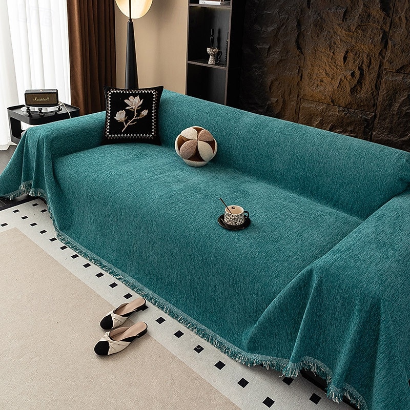 Premium Chenille Sectional Sofa Towel - Elegant Solid Throw Cover - Anti-Slip Universal Furniture Slipcover for Year-Round Use 2026 - $37.99 –P7