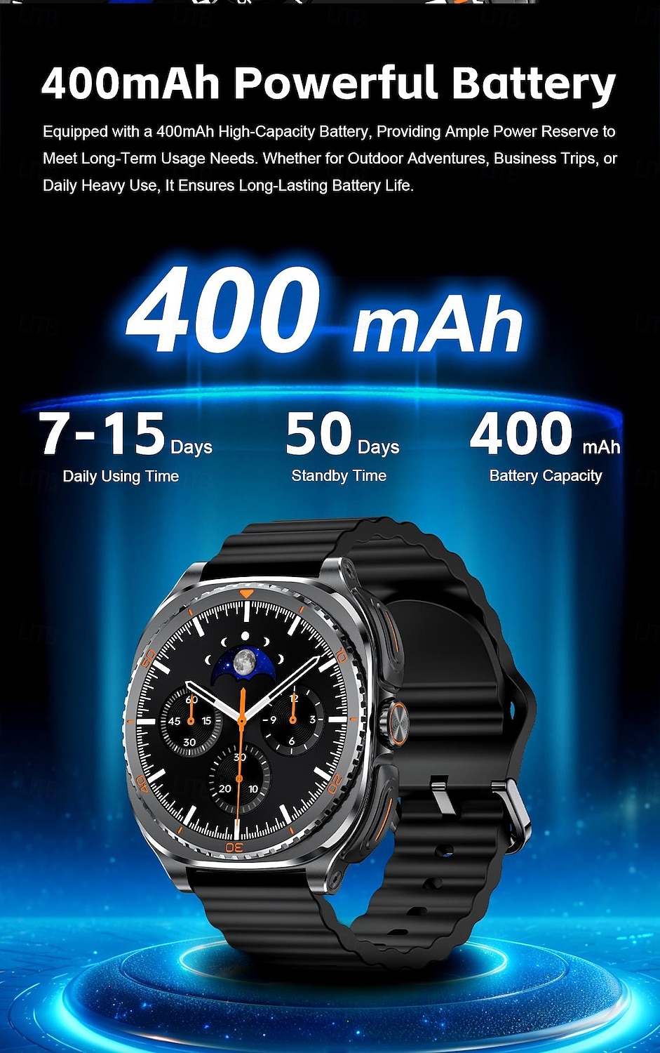 Reloj inteligente 2 en 1 con auriculares, reloj inteligente con auriculares Bluetooth integrados para música. &Llamadas, monitor de actividad física con pantalla táctil HD para hombres y mujeres, 2026 - $107.99 –P15