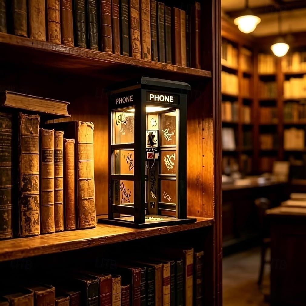 Vintage Phone Booth Ambient Lamp, Retro Classic Design Warm LED Light, Phone Booth Lamp for Bedroom, Home Office, Study & Bar Decor 2026 - $30.99 –P4