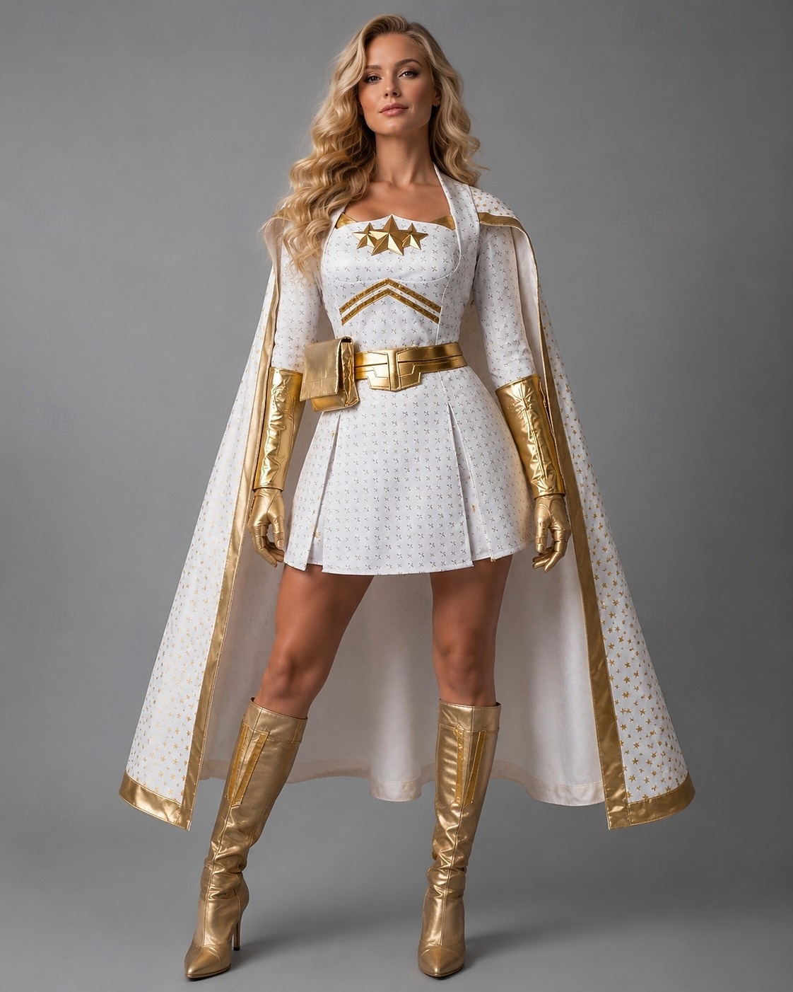 Anti-herói Super heroi Estrela Vestidos Capa Fantasia fantasia Mulheres Adulto Dia Das Bruxas Carnaval Espetáculo Comic Con de 2026 por $155.99 –P2