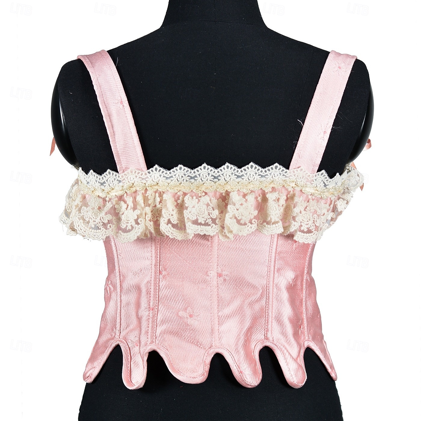 Medieval Renascentist Corset Corsaj Zana Nobilă Jacquard Cu Șiret Floral Costume de fancy Pentru femei Regal Halloween Carnaval Casul / Zilnic Târgul Renașterii LARP Adulți Corset Primavara vara 2026 - $61.99 –P4