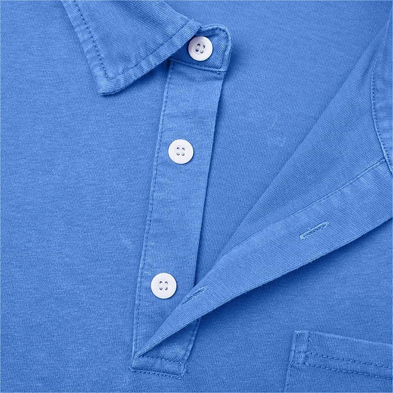 SoftFade™ Men's Polo Shirts 100% Cotton Acid Wash Shirt Casual Holiday Lapel Short Sleeve Fashion Basic Plain Pocket Distressed Summer Spring All Seasons Dark Brown Black Light Green Pink Navy Blue 2026 - $33.99 –P5