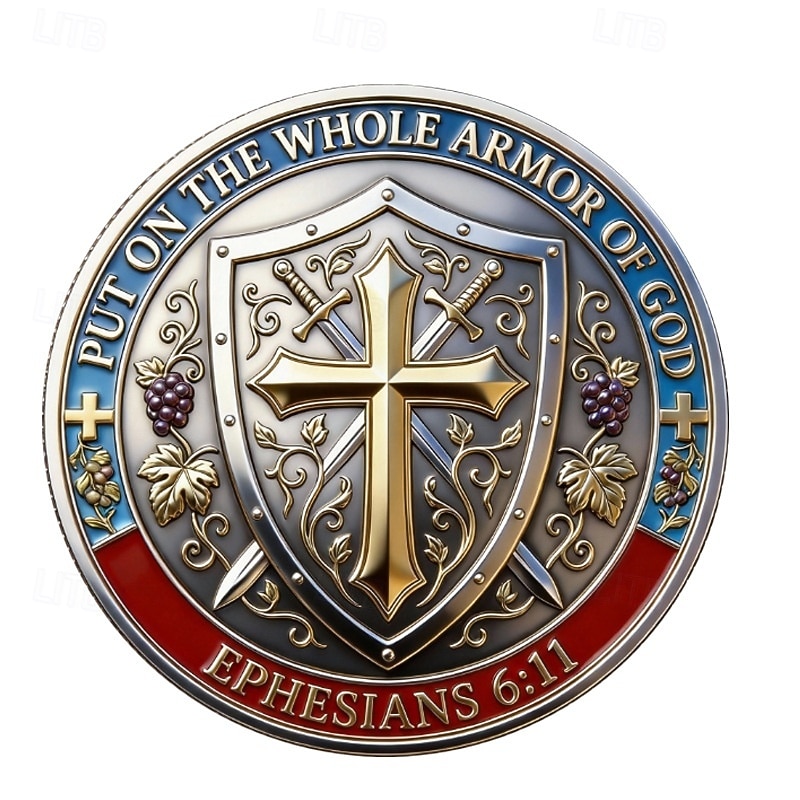 Christian Faith Commemorative Coin – A Man of Faith Warrior of Christ, Put on the Whole Armor of God, Ephesians 6:11, Collectible Religious Coin Gift Set 2026 - $19.99 –P3
