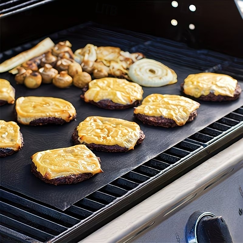 Set of 5 High-Temperature Resistant Non-Stick BBQ Mats, Oven and Microwave Mats, Outdoor Picnic and Barbecue Non-Stick Grilling Mats 2026 - $19.99 –P9