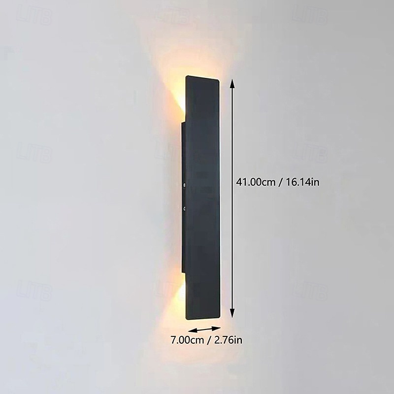 Outdoor Modern Nordic Style Outdoor Wall Lights Living Room Outdoor Aluminum Wall Light IP54 110-120V 220-240V 18 W 2026 - kr.1094 –P4