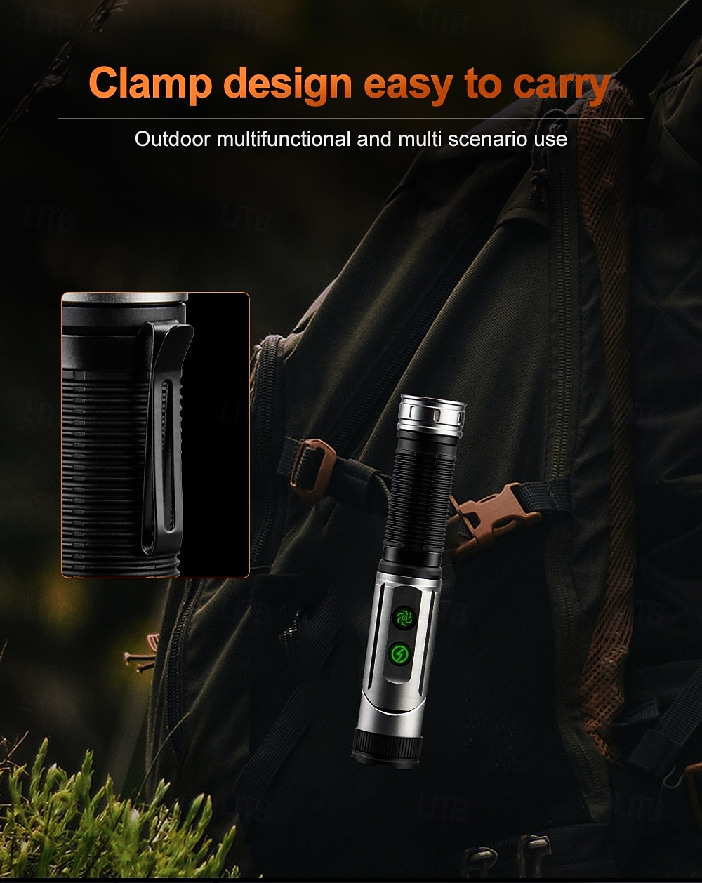 Rechargeable Tactical Flashlights 1600 High Lumens 2 Light Sources,6 Modes, 90 Degree Rotating,Waterproof Working Light with Magnetic Base for Home Emergency, Outdoor, Camping 2026 - $43.99 –P9