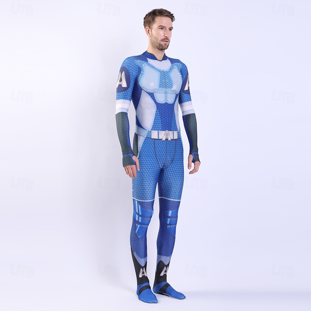 Anti-herói Super-vilão Super heroi Fantasia fantasia Fatos de Corpo Patriótico for Unisexo Crianças Adulto Dia Das Bruxas Carnaval Espetáculo Comic Con de 2026 por $48.99 –P8