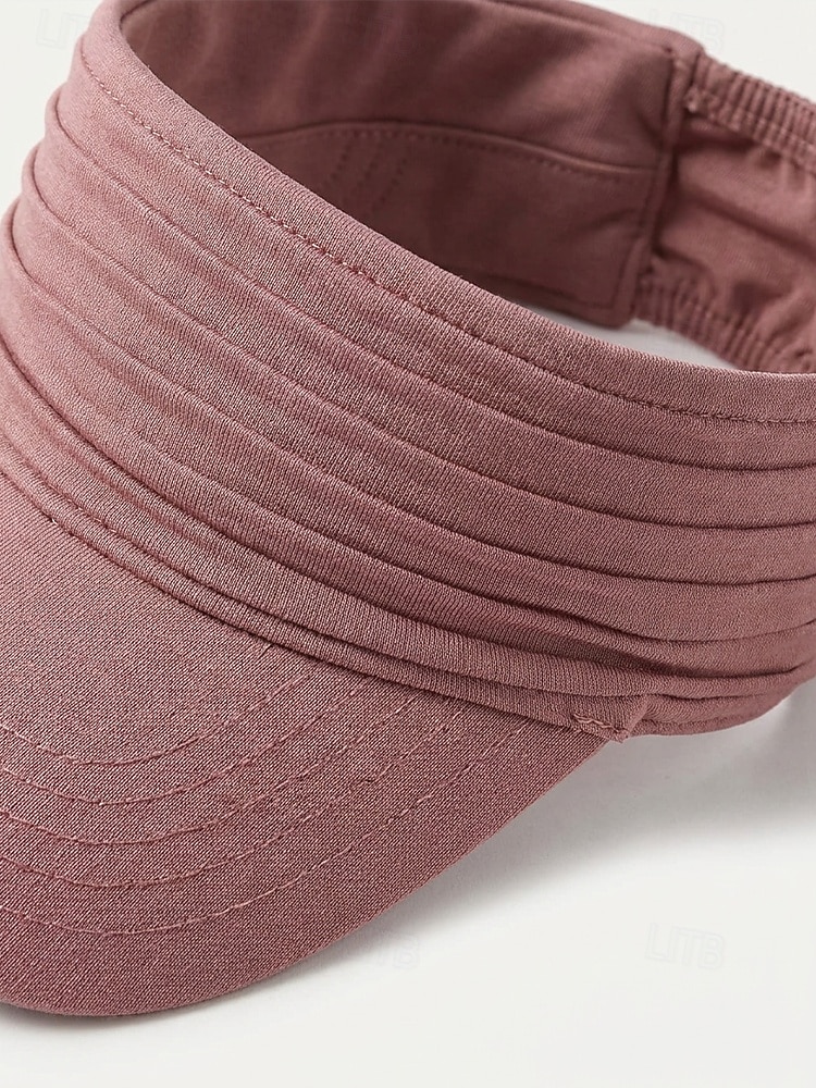Damespet met elastische polyester klep, gemaakt van stretchstof voor casual buitenactiviteiten, reizen en vakanties, verkrijgbaar in verschillende kleuren, comfortabele zomerpet voor dames 2026 - $11.99 –P10