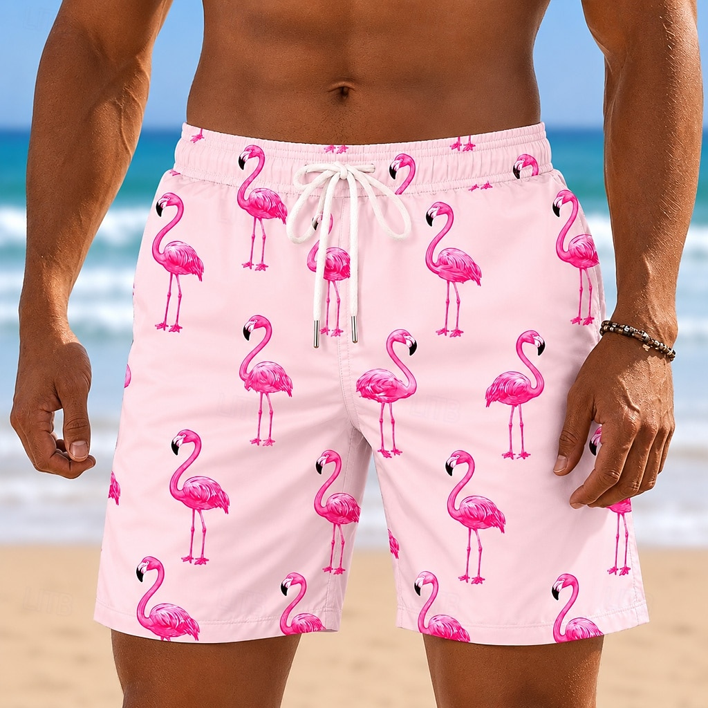 Per uomo Animale Fenicottero Costumi da bagno Costumi da bagno Pantaloncini da bagno Pantaloncini da Surf Misura del girovita medio Hawaiano Quotidiano Vacanza al Mare Tasche Laterali fodera in rete del 2026 a $20.99 –P3