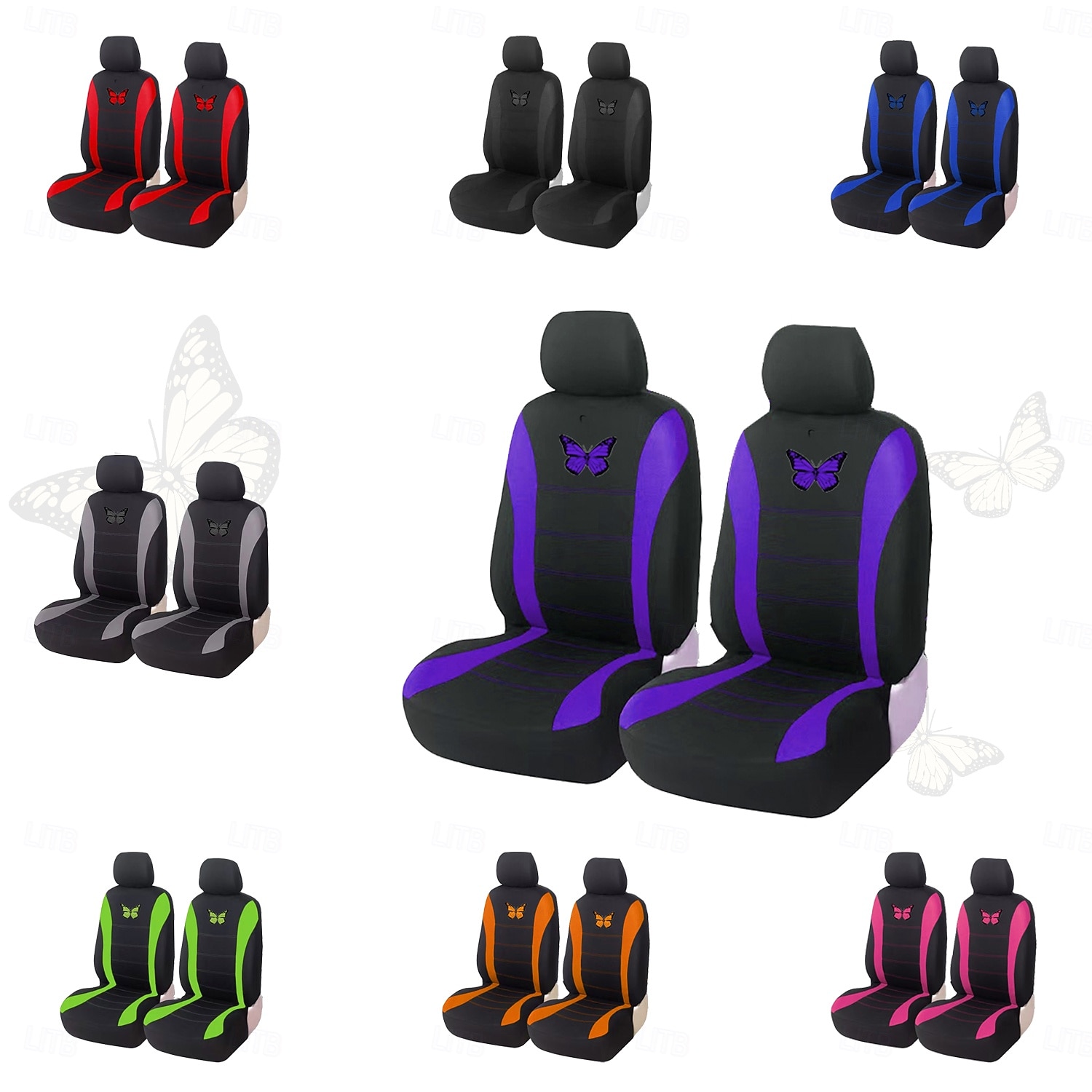 4PCS Autós üléshuzat mert Első ülések Puha Foltok megelőzése mert Utas kocsi / Terenac / Autó 2026 - $19.99 –P1