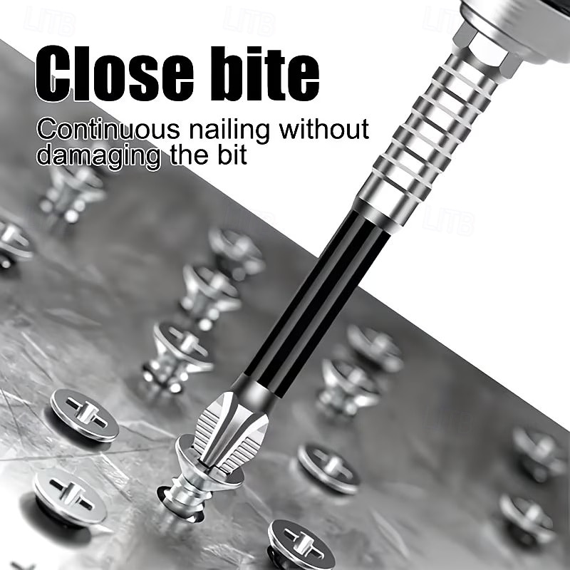 15pcs K5 Anti-Slip Shock-Resistant Threaded Drill Bit Set, Suitable for Electric Screwdrivers, High Hardness, Anti-Slip, Shockproof Magnetic Drill Bits, Compatible with Electric and Manual Drills 2026 - $13.99 –P3