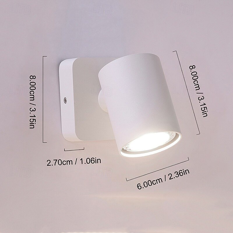 LED-vegglamper 90° sammenleggbar 350° rotasjon 6w mykt lys gir et godt lesemiljø for deg som passer for ulike scener 2026 - $49.99 –P2