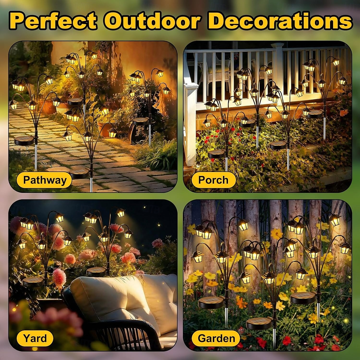 1 PC Solar Palace Lights Outdoor Garden, Solar Swaying Pathway Stake Lights with 8 Modes Waterproof for Yard Lawn Patio Landscape Decor 2026 - $17.99 –P6