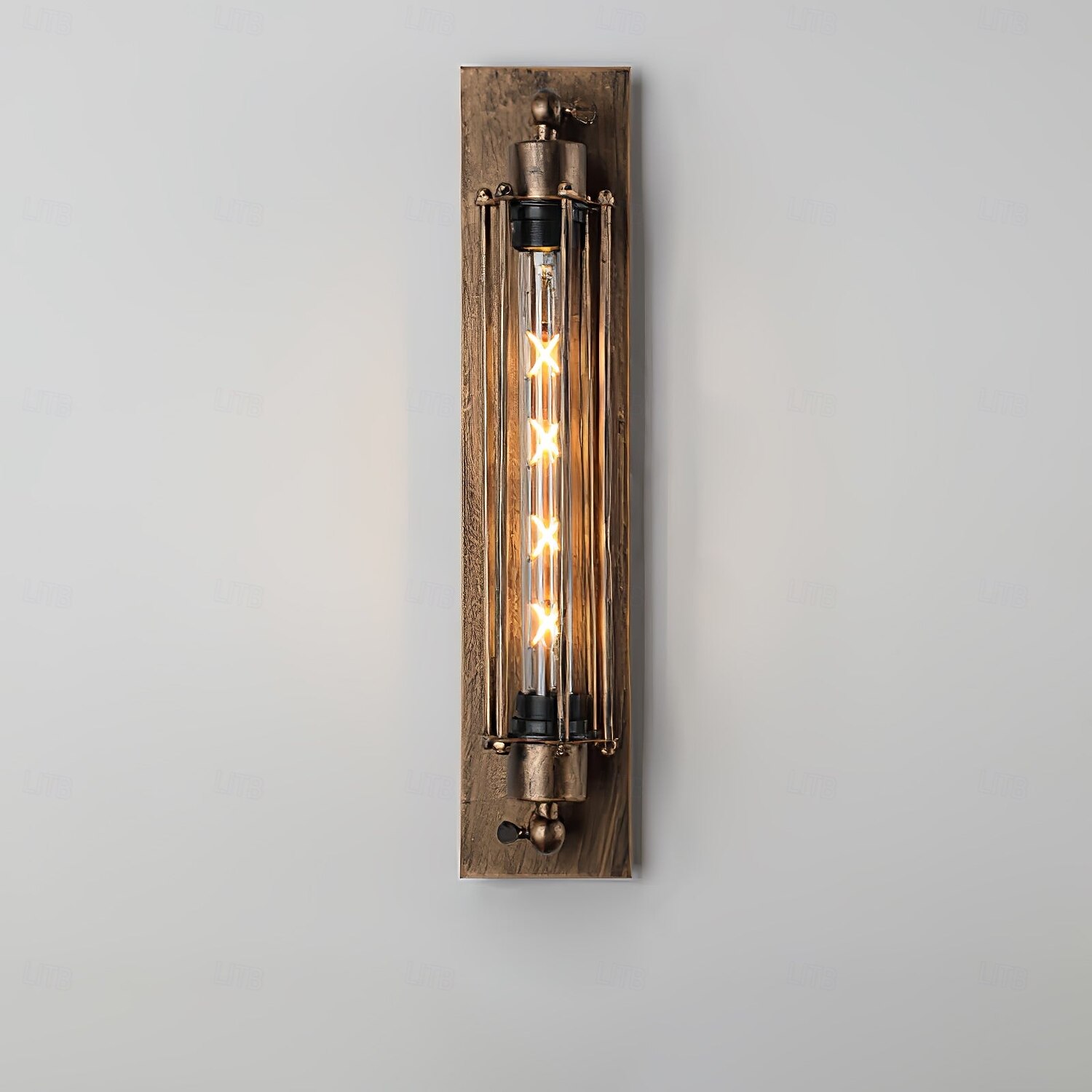 Wall Light Fixture Industrial Tube Ceiling Light with Metal Cage in Black Single Edison Flute Light for Hallway Porch Cabinet 2026 - $109.99 –P7