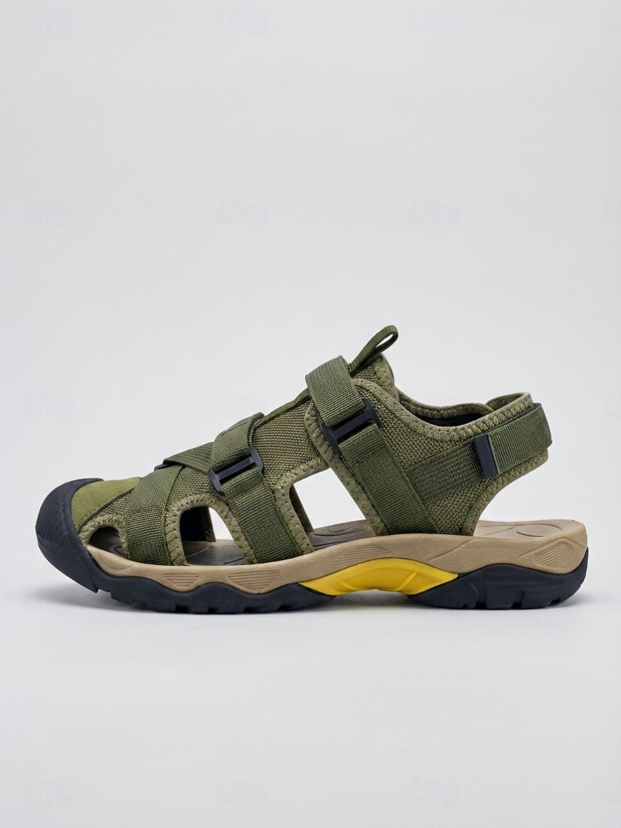 Women's Army Green Closed Toe Outdoor Sport Sandals - Adjustable Straps Non-Slip Breathable Footwear for Hiking, Walking & Water Activities 2026 - $46.99 –P3