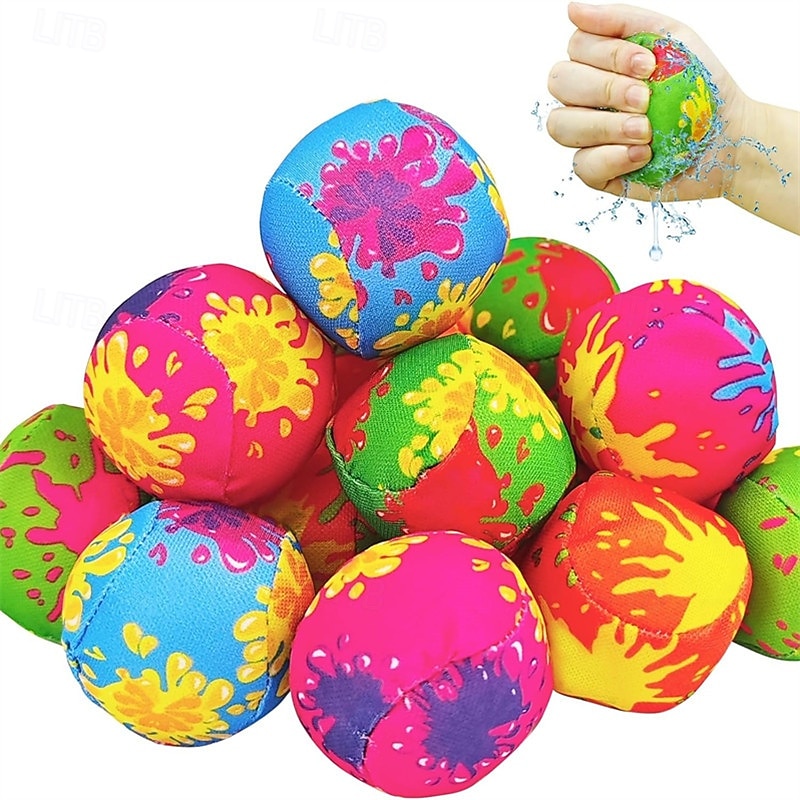 20er-Pack wiederverwendbare Wasserbomben, saugfähige Wasserbälle für Kinder, weiche Stoffbälle für sommerliche Wasserspiele, Wasserspielzeug für Poolpartys, Gartenpartys und Wasserschlachten – kein 2026 - $17.99 –P1