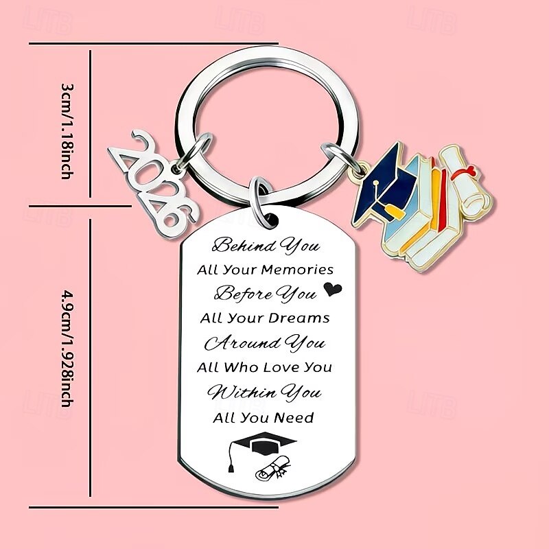 36pcs/12sets 2026 Graduation Keychain, Zinc Alloy Cap Certificate Pendant with Appreciation Cards And Gauze Bags, Graduation Present for Classmates, Best Friends, University, or High School Students 2026 - $27.99 –P4
