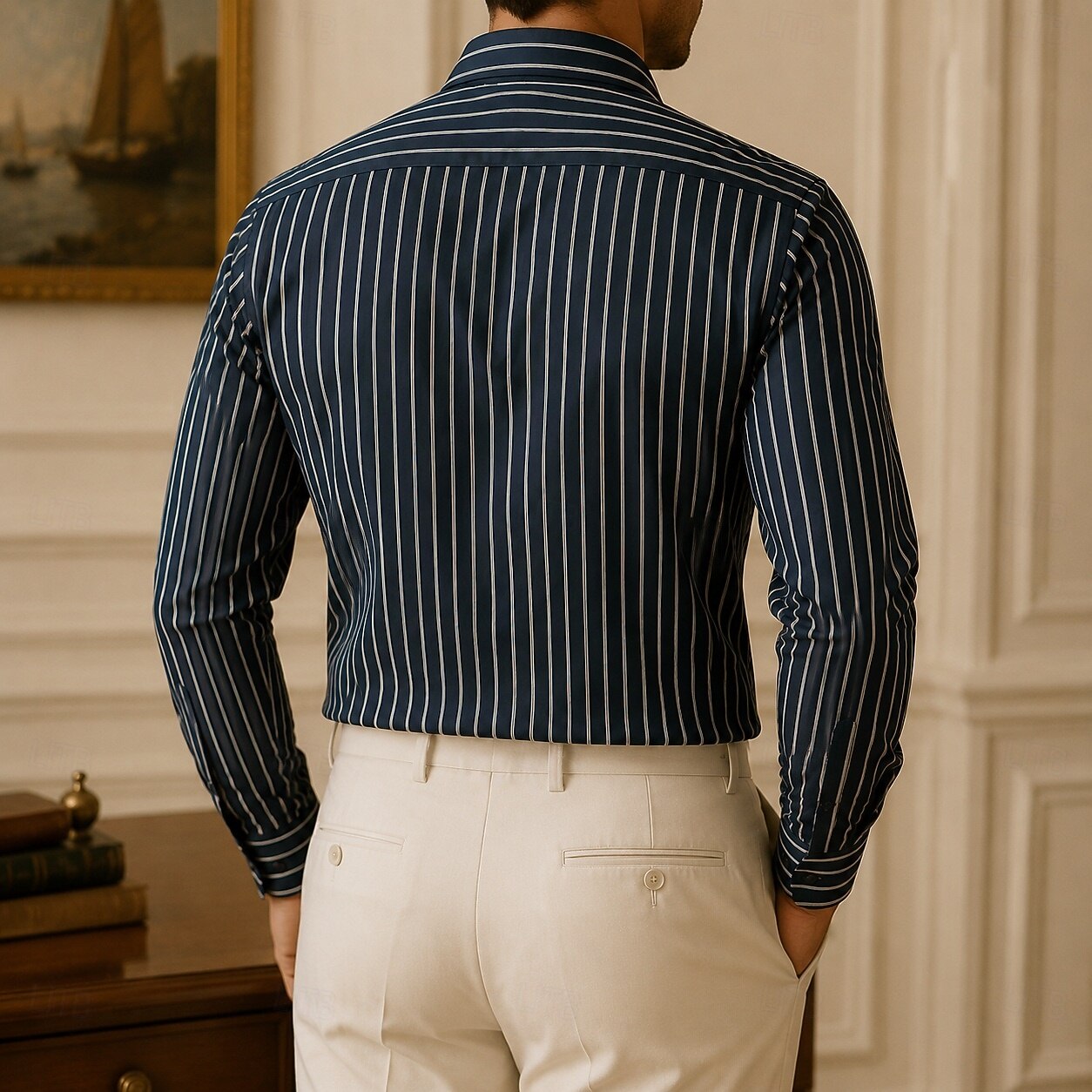 camicia da uomo nera antipiega del 2026 a $33.99 –P2