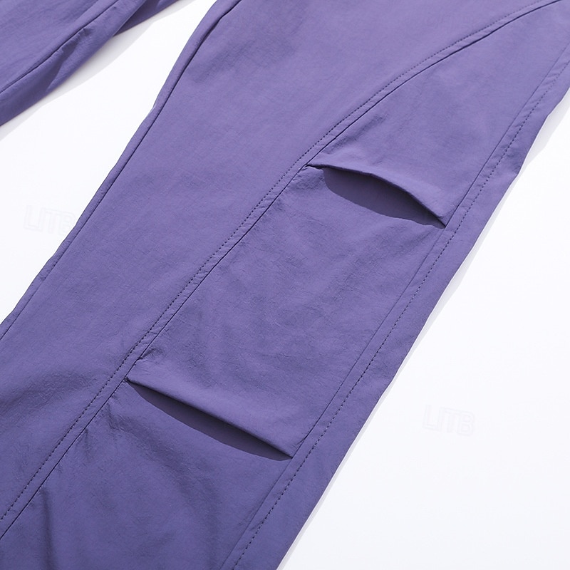 Hombre Pantalones Pantalones casuales Pantalones anchos Pantalones de paracaídas Pantalones de secado rápido Correa 2 en 1 Multi bolsillo Plano Dispersor de humedad Transpirable Longitud total Casual 2026 - $26.99 –P6