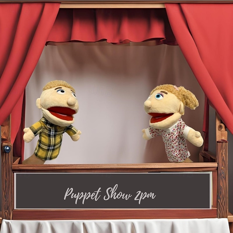 6pcs Family Hand Puppets Set, Soft Plush Human Puppets with Movable Mouths, Grandpa Grandma Dad Mom Son Daughter Puppets for Preschool Early Teaching, Role Play Storytelling for Toddlers Kids 2026 - $42.99 –P8
