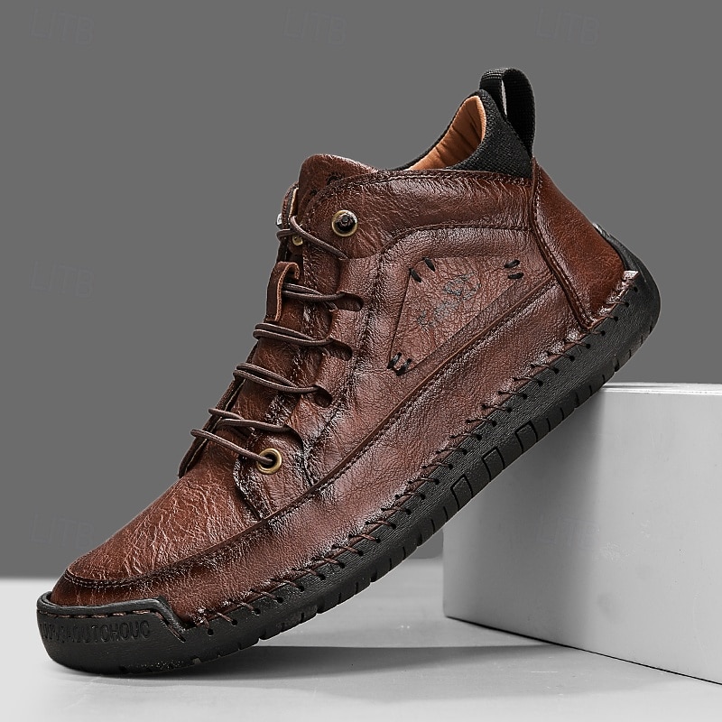 Weiße Herren-Sneaker, leichte Schnürschuhe für bequemes Gehen, ideal für Alltag, Reisen, Pendeln und einen minimalistischen, eleganten Freizeitlook. 2026 - $46.99 –P1