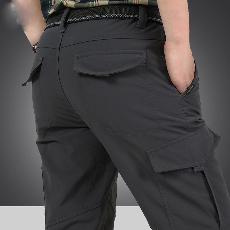 Men's Hiking Pants Trousers Summer Spring Outdoor Windproof Quick Dry Zipper Pocket Wear Resistance Bottoms Black Army Green Hunting Fishing Climbing M L XL XXL XXXL 2026 - $52.99 –P3