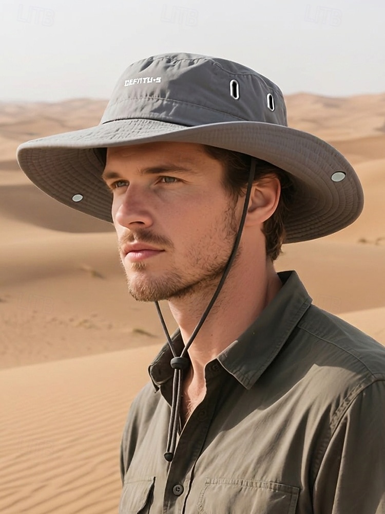 Cappello da sole da uomo per avventure all'aria aperta, con visiera regolabile, protezione UV, rete traspirante, ideale per viaggi, escursioni e pesca per uomini maturi. del 2026 a $18.99 –P3
