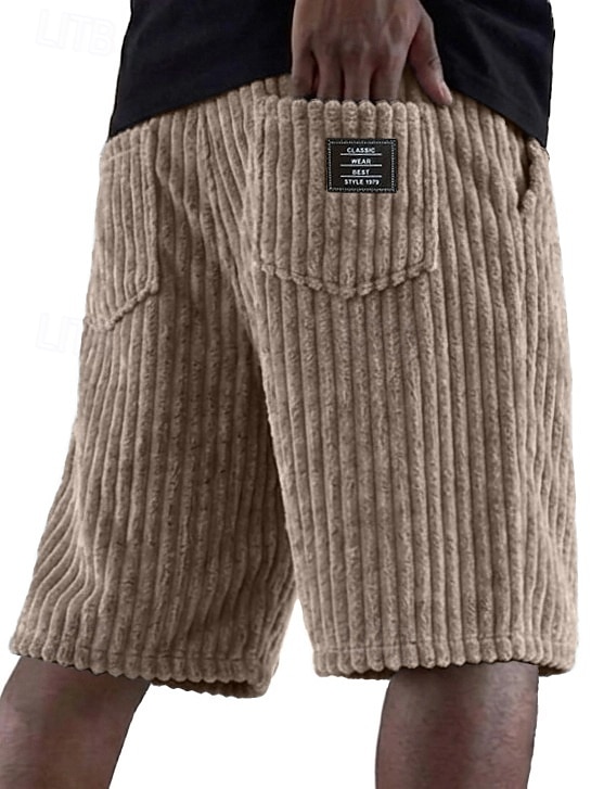 Per uomo Shorts Pantaloncini casual Pantaloncini di velluto a coste Tasca Elastico in vita A coste Semplice Testurizzato Comodità Traspirante Lunghezza al ginocchio Casuale All'aperto Spiaggia del 2026 a $26.99 –P3