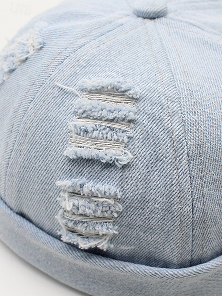 Vintage herenpet van verwassen denim katoen – verkrijgbaar in verschillende kleuren, retro pet voor strandvakantie, dagelijks gebruik en buitenactiviteiten. 2026 - $14.99 –P12