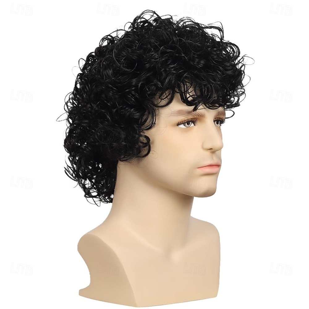Short Curly 80s 90s Costume Wig Cosplay Wig for Men 2026 - $24.99 –P4