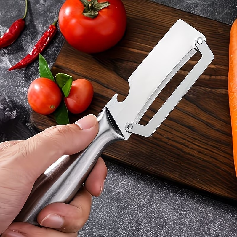 1/2pcs Stainless Steel Fruit Peeler Knives, Easy & Effortless Sugarcane, Pineapple & Melon Peeling, Ergonomic Handle, Sharp Forged Blades, Kitchen Essential Gadget 2026 - $19.99 –P5